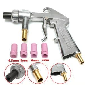 Kit de pistolet de sablage à Air avec 1 embout en métal et 4 buses en céramique