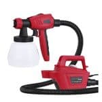Meterk Pistolet Pulvérisateur Électrique Haute Puissance, Outils Électriques Réglables de Grande Capacité avec 3 Tailles de Buses de 800 W, 1300ml