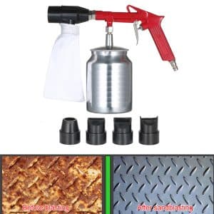 Pistolet de sablage pneumatique à main, avec buses, Anti-rouille, outils électriques, PS-11R